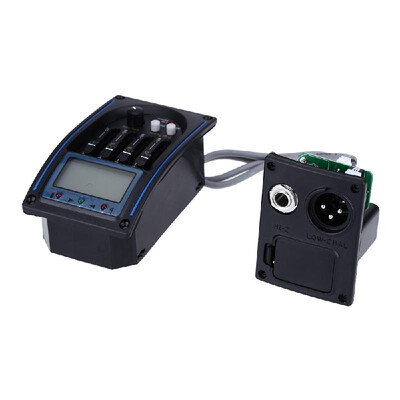 

EQLC-4 4-Band EQ Equalizer System Acoustic Guitar Preamp Piezo Pickup LCD Screen Tuner