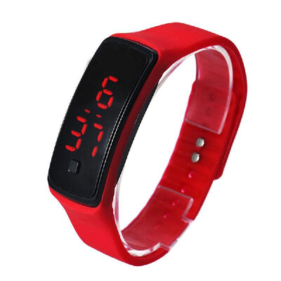 

LED Display Digital Sport Watch Children Watch for Students Children with Silicone Strap Band