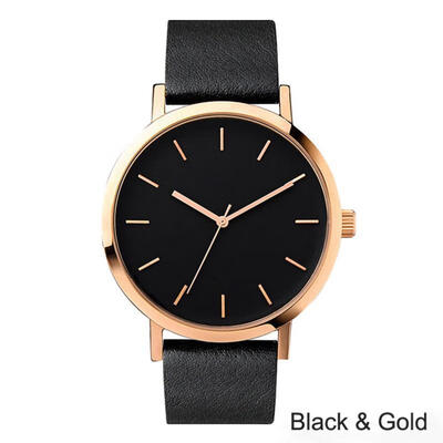 

Fashion Women Minimalist Watch Leather Band Stainless Steel Analog Quarzt Wristwatch Woman Lady Female Watches Reloj Mujer