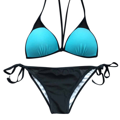 

Roseonmyhand Womens Solid Bikini Beachwear Swimsuit Push-up Swimwear Beach Suit