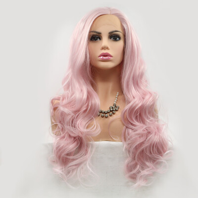 

Dolago long Wave Lace Front Heat Resistant Synthetic Wigs For Black Women