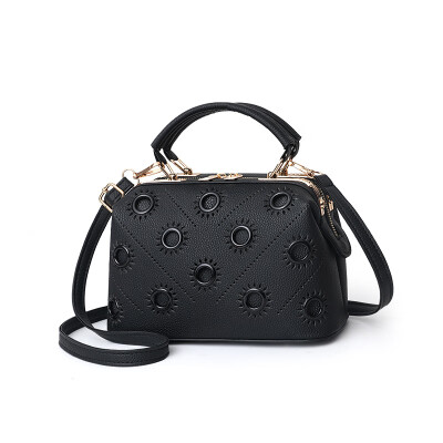 

Female bag 2019 new bag female Korean version of the stereo PU leather fashion handbags Messenger shoulder bag