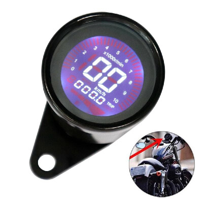 

Universal 12V Motorcycle Instrument Modified Digital Motorbike Speedometer Tachometer Gauge LCD Display 7 colors0-10000RPM 0-199