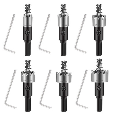 

6PCSSet High Speed Steel Hole Opener Metal Special Reamer Drill Metal Hole Opener Manual Punch Reaming Tool