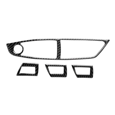 

Compatible with BMW 5 Series F10 Carbon Fiber Car Interior Window Switch Decorative Frame Door Sticker Cover 2011-2017