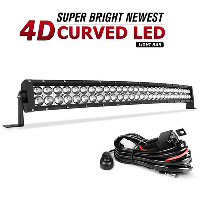 

LED Light Bar 32Inch 420W Offroad Driving Spot Flood Beam 34 Marine Boat Wiring