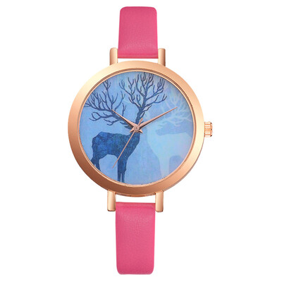 

Relojes Mujer Watch Women Female Hour Fashion Deer Pattern Women Watches Montre Femme Ladies Lvpai PU Leather Quartz Watch 233