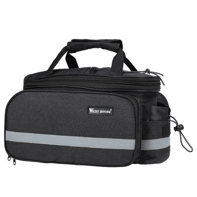 

Bicycle Bike Rear Rack Seat Bag Pannier Reflective Trunk Pack Waterproof 10-25L