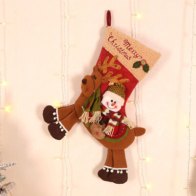 

Christmas Stocking Big Sock Santa Claus Candy Gift Bag Xmas Tree Hanging Decor 2457Cm