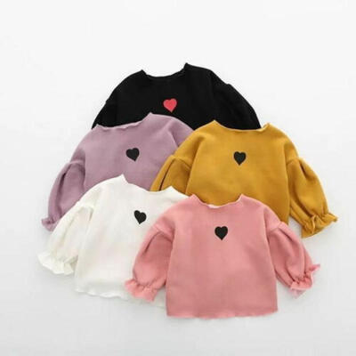 

Fashion Toddler Kids Baby Girl Puff Long Sleeve Tops Clothes T-shirt Tee Tops