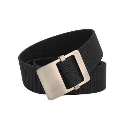

New elastic force canvas belt fashion easy&convenient Alloy buckle Men belt casual simple Men outdoor cowboy belt