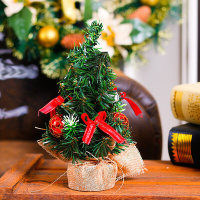 

Tailored Mini Artificial Desktop Christmas Tree Ornament New Year Christmas Decor