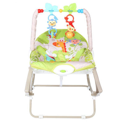 

Greensen Detachable Soft Baby Rocking Chair Cradle With Two Toys