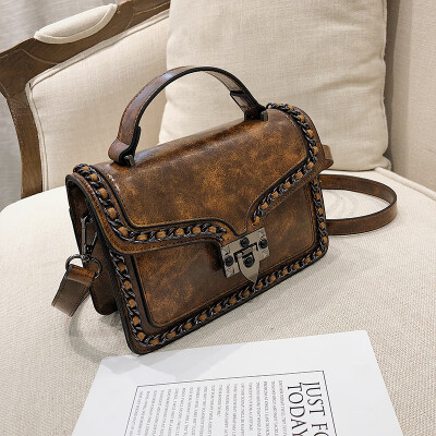 

Retro bag female 2019 new Korean fashion retro casual temperament wild shoulder bag slung small square bag