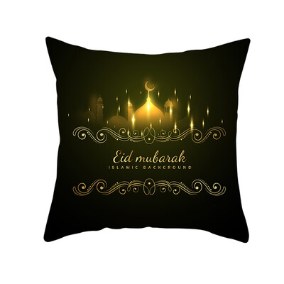 

〖Follure〗Muslim Ramadan Pattern Polyester Cushion Cover Pillow Case Home Decor