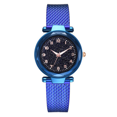 

Korean version of the trend of womens watch digital scale starry watch dial