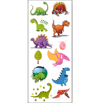 

〖Follure〗10Pcs Dinosaur Animal Tattoo Stick Environmental Protection Waterproof