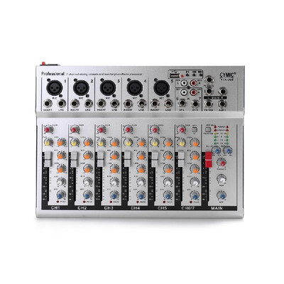 

Mini Household Portable Audio Mixer with USB DJ Sound Mixing Console 48V Amplifier for Karaoke KTV Party