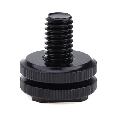 

38" Tripod Mount Screw with Double Layer to Flash Hot Shoe Adapter Holder