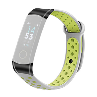 

〖Follure〗Black Connector Silicone Two-Color Watch Band Wrist Strap For Huawei Honor 4