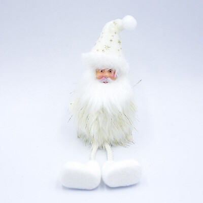 

Gobestart Cloth Plush Santa Doll Ornaments Foam Christmas Snowman Pendant