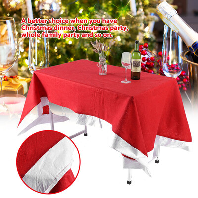 

Red Table ClothChair Cover Ornaments for Christmas Household Festival Party Decor Red Chair Cover Table Cloth
