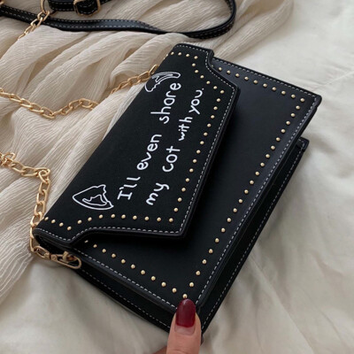 

On the new female 2019 summer new wave Korean version of Joker Messenger bag girl chain bag fashion small square bag