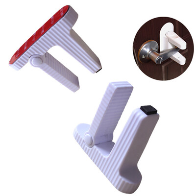 

〖Follure〗1 Pcs Door Lever Lock Child Proof Doors Handles Adhesive Child Safety Tools A