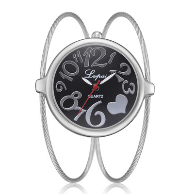 

Womens Bracelet Brushed Bracelet Exquisite Large Dial Quartz Watch