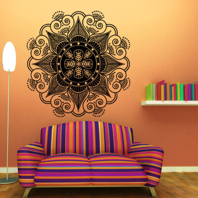 

〖Follure〗Mandala Flower Indian Bedroom Wall Decal Art Stickers Mural Home Vinyl Family BK