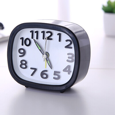 

Siaonvr Rectangle Small Bed Compact Travel Quartz Beep Alarm Clock Cute Portable
