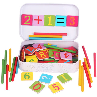 

Pupular Baby Math Toy Wooden Stick Magnetic Mathematics Puzzle Education Number Toys Calculate Game Learning Counting Kids Gifts