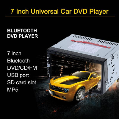 

Beautiful UI Disign 7 Inch Universal 2 Din Car DVDUSBSD Player HD Multimedia Bluetooth Radio Entertainment