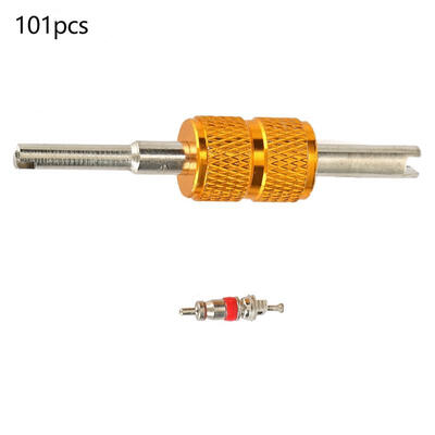 

Greensen 101pcs Automobile Tire Valve Core Stem Replacement Repair Tool Kit