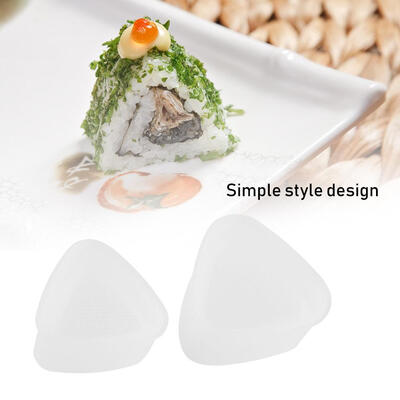 

Greensen 2pcs Food-grade PP Sushi Rice Mold DIY Handicraft Rice Triangle Mold Make Tool Sushi Rice Triangle MoldSushi Rice Mold