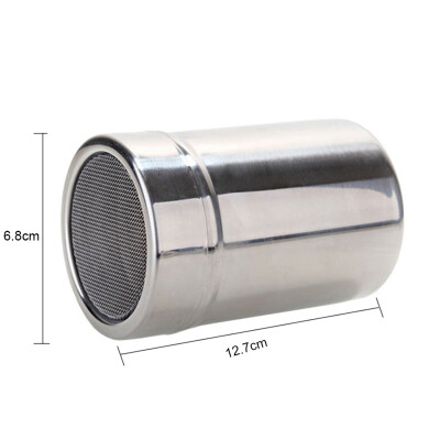 

Stainless Steel Chocolate Shaker Icing Sugar Powder Flour Powder Cocoa Coffee Sifter Shakers with cover Small Large Size