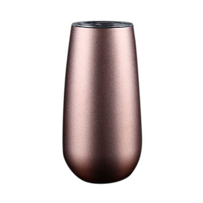 

Toponeto 6OZ Stainless Steel Stemless Wine Water Cup Double Wall Vaccum Insulation