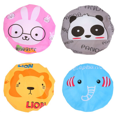 

4pcs Cute Cartoon Waterproof Bathing Shower Hair Cap Animal Series