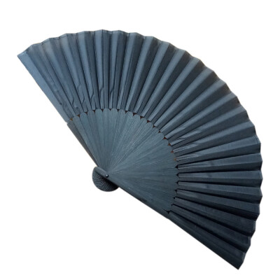 

Siaonvr Pattern Folding Dance Wedding Party Hand Held Black silk Fan