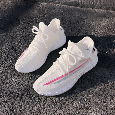 

Casual shoe girl sports summer breathable 2019 new ins tide father full of stars white running shoes