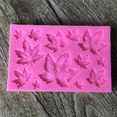 

Siaonvr 3D Maple Leaf Silicone Fondant Mold Cake Decorating Chocolate Baking Mould Tool