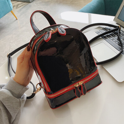 

2019 new female fans your shoulder bag your Korean version of the laser bright face the backpack the girl bag the bag