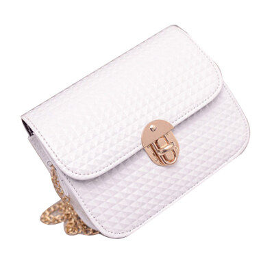 

Retro Women Embossed Faux Leather Twist Lock Rivet Pouch Crossbody Shoulder Bag