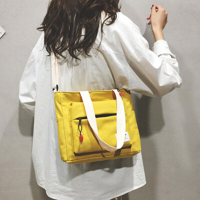 

Ins hundred canvas bags female slanted Bucson Department Little fresh Summer College students have a single shoulder&day canva