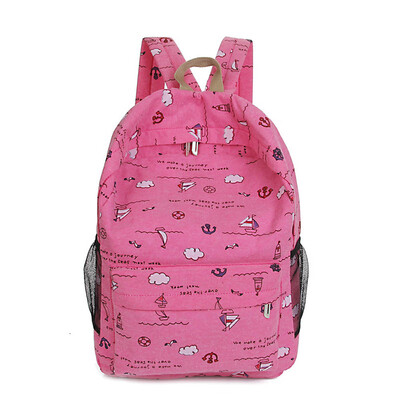 

Tailored Fashion Cartoon Printing Women Canvas Backpack Schoolbag Hot
