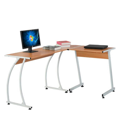 

Office Desk -Shape Corner Computer PC Table Workstation 3-Piece for HomeSwitch 2 Sides