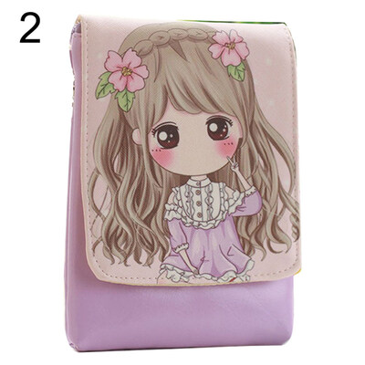 

Fashion Kids Girls Faux Leather Mini Phone Storage Sling Shoulder Crossbody Bag
