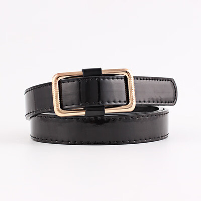 

confectionery trim wide belt flat needleless smooth buckle womens belt Jeans Skinny Leather Strap High Quality Cinturon Mujer