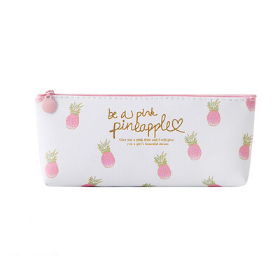 

Siaonvr Pink Pineapple Pencil Case Cosmetic Bag Makeup Pouch Pencils Box