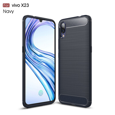 

Goowiiz Phone Case For Vivo V11V11 IndiaV11iZ3iX23Y97Y83 Pro Fashion Slim Carbon Fiber TPU Soft Silicone Prevent falling